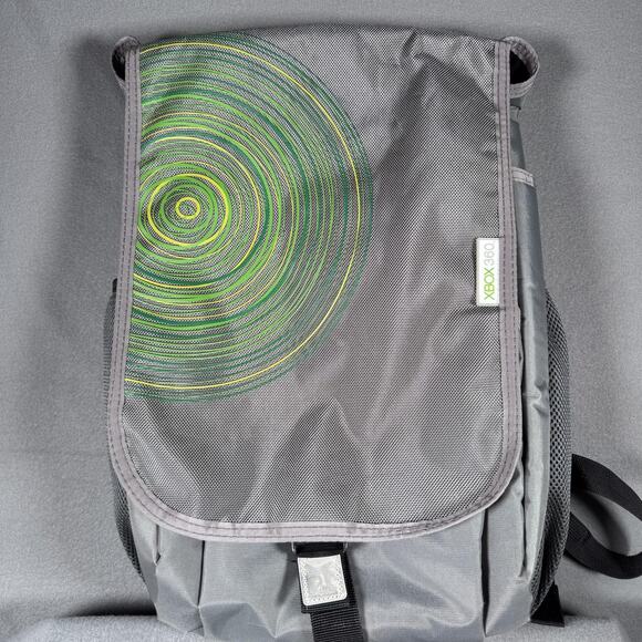 Xbox 360 Launch Edition Gray Backpack Promotional Bag Microsoft - Picture 1 of 13